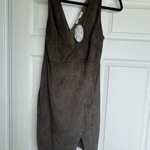 Lush Dark Brown Mini Dress